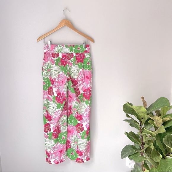 ❤️ LILLY PULITZER Vintage Pink Floral Pant Size XS K28